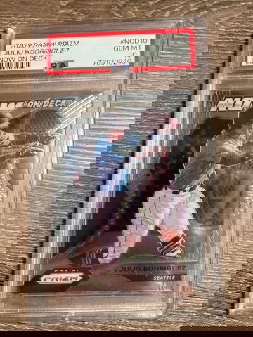 2020 Panini Prizm - Now On Deck #NOD-10 Julio Rodriguez (RC) PSA 10 GEM MINT