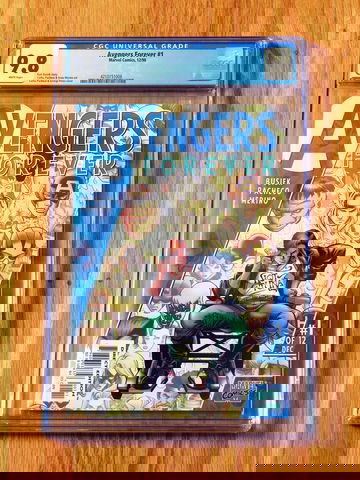 AVENGERS FOREVER #1 CGC 9.8 NM/M WP 1998 1st cameo Captain Marvel Genis-Vell