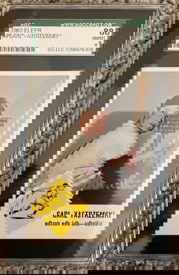 1963 Fleer Carl Yastrzemski SGC 8