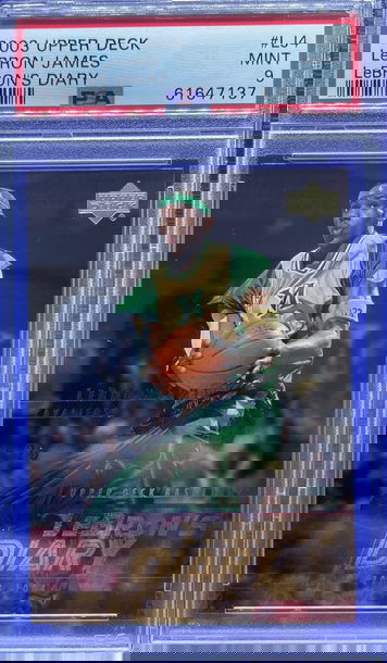 2003-04 LEBRON JAMES UPPER DECK LEBRON’S DIARY PSA 9 MINT ROOKIE RC L4