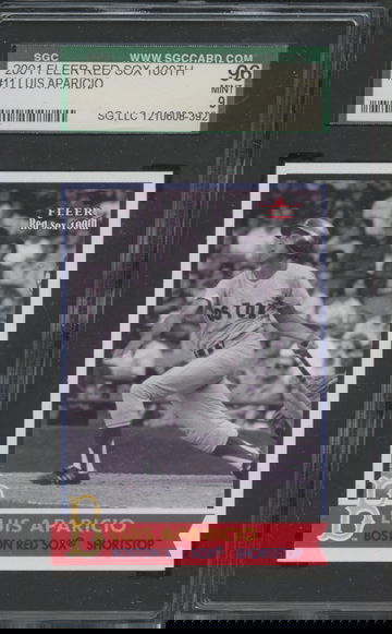 2001 Fleer Red Sox 100th #11 Luis Aparicio SGC 96 Mint 9
