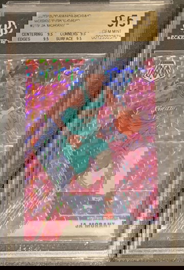 2019 Panini Mosaic Ja Morant Pink Camo BGS 9.5 