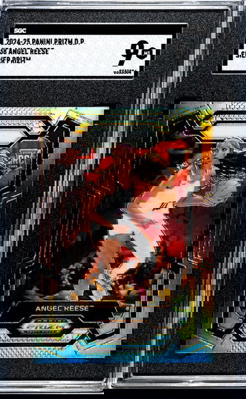 2024 Panini Prizm Draft Picks Silver Prizm Angel Reese #38 RC SGC 9