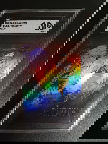 2020 Panini illusions #7 retail Justin Herbert RC SGC 10 