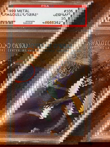 1999 metal Shaquille o’neal psa 10