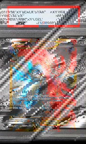 2017 Pokemon XY Black Star Full Art Yveltal EX #XY150a Promo PSA 7