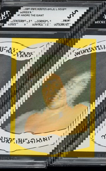 1982 PWE Wrestling All-Stars Series A Andre The Giant RC #1 ROOKIE BGS 8 CENTERED