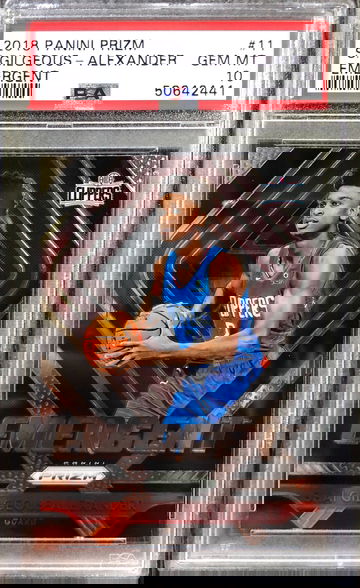 2018 Prizm Shai Gilgeous Alexander Emergent #11 PSA 10 GEM MINT