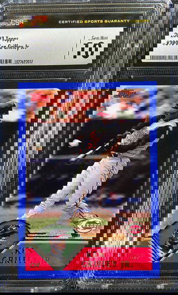 2003 Topps (Red Topps Logo) Ken Griffey Jr CSG 10 GEM MINT POP 2!!