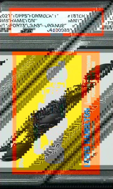 2021 Topps F1 Lewis Hamilton 1961 Orange Refractor /25 F1 Formula 1  Flagship