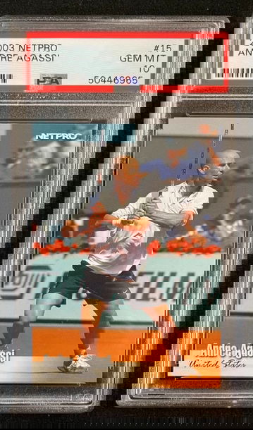 Andre Agassi 2003 Netpro #15 Tennis PSA 10 