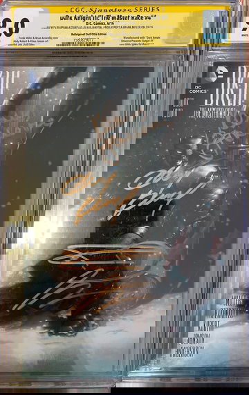 Dark Knight III: The Master Race #4 [4x] Signed CGC 9.0