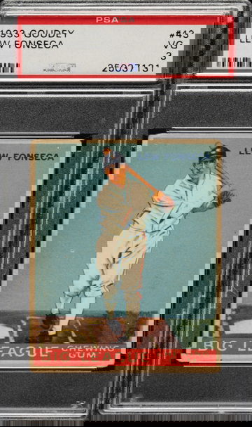 1933 Goudey #43 Lew Fonseca Chicago White Sox PSA 3 VG