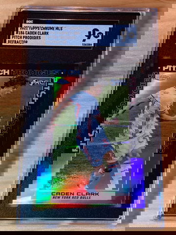 2020 Topps Chrome MLS Caden Clark Pitch Prodigies Refractor SGC 9