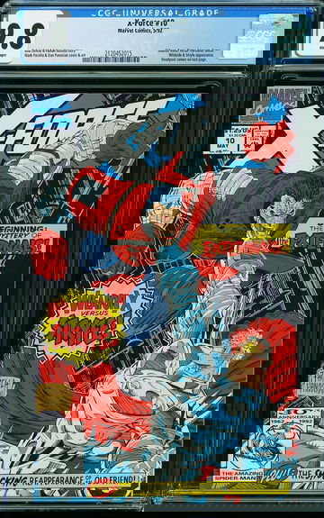 X-FORCE #10, CGC 9.8 NM/MT -- HIGHEST GRADED