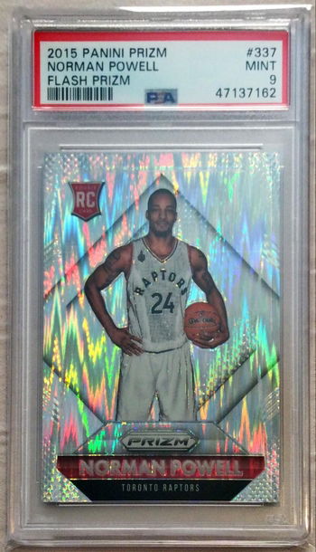 Norman Powell 2015 Panini Prizm Flash Refractor PSA 9