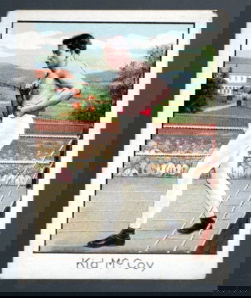 1910 T220 Mecca Cigarette Non Sport Card HOF Charles Kid McCoy Athlete & Prize Fighters 