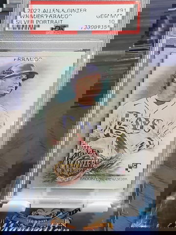 2022 Allen & Ginter Wander Franco SILVER Portrait Parallel POP 43 PSA 10