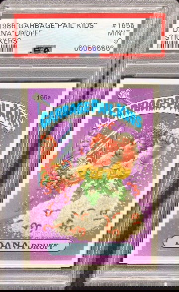 1986 Topps Garbage Pail Kids #165a Dana Druff * PSA 9 MINT * OS4 Series 4