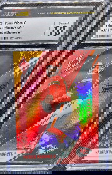 Patrick Mahomes Phoenix Fanatics Prizm Graded CSG 10