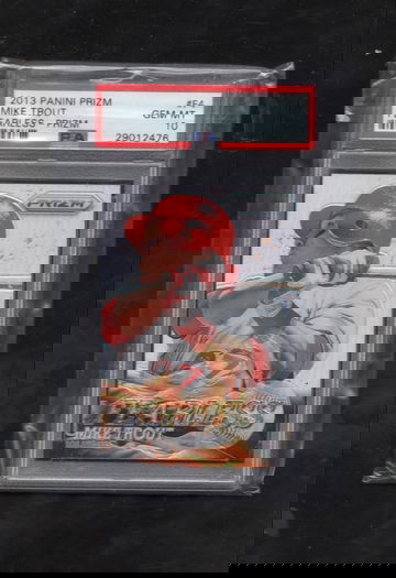 2013 Panini Prizm Fearless #F4 Mike Trout PRIZM PSA 10 GEM MINT