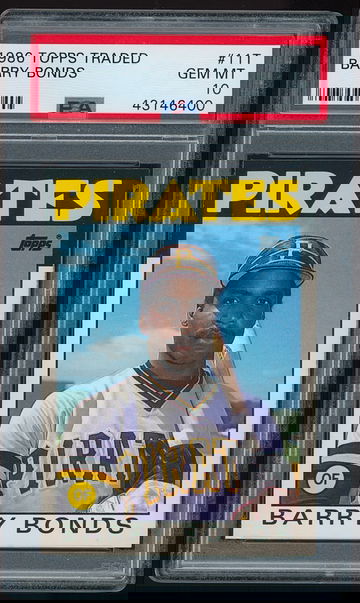 1986 Topps Traded Barry Bonds RC Rookie Card PSA 10 GEM MINT