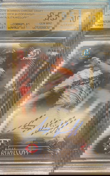 2016 Bowman Chrome Draft Alex Kirilloff Auto 