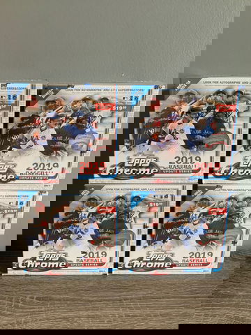 (4) 2019 Topps Chrome Update Mega Box - Lot of 4