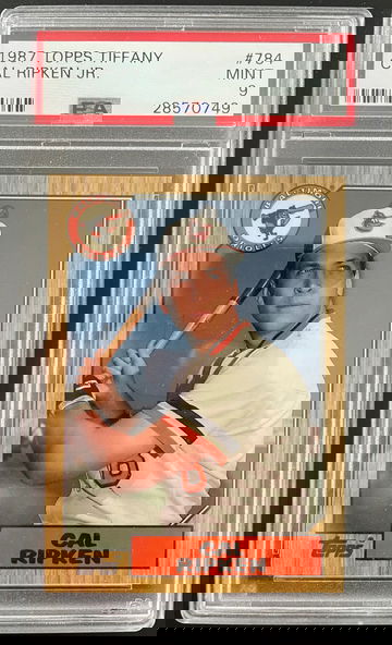 1987 Topps Tiffany Cal Ripken Jr. PSA MINT 9