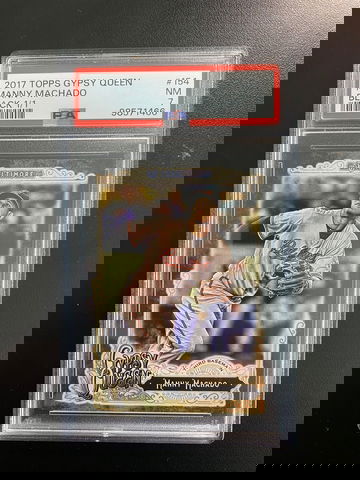 2017 Topps Gypsy Queen Black 1/1 Manny MAchado PSA 7