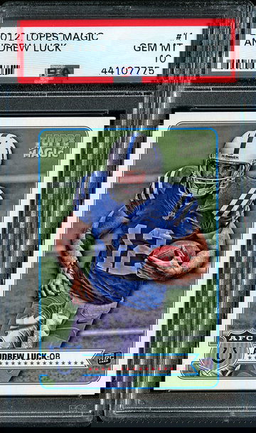 2012 Topps Magic Andrew Luck ROOKIE RC #1 PSA 10 GEM MINT