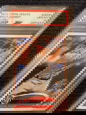 2012 Topps Update Bryce Harper Batting PSA 10