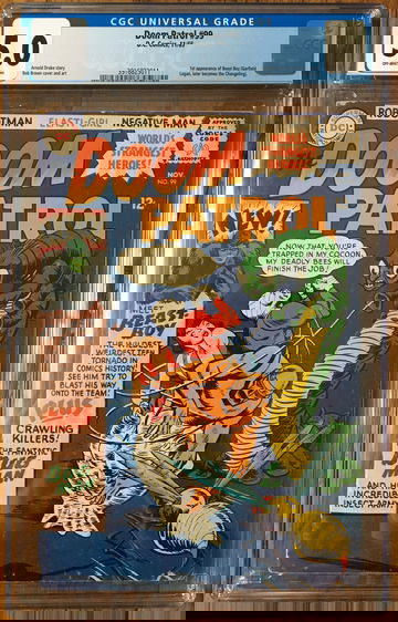 Doom Patrol #99 (1965) CGC 5.0 -- 1st app. of Beast Boy (Gar Logan); Drake