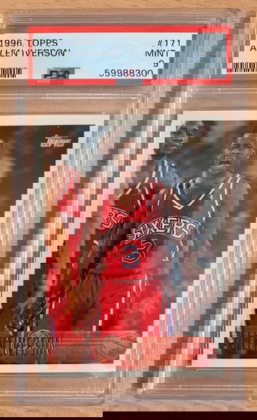 Allen Iverson 1996 Topps Rookie #171 PSA 9 Mint