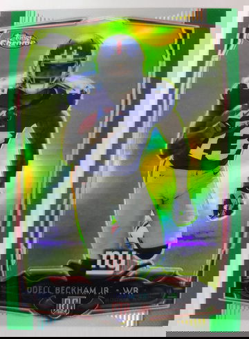 2014 Topps Chrome Odell Beckham Jr Green Refractor RC #117