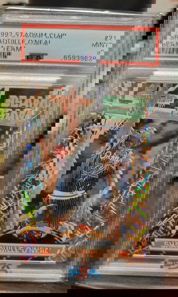 1992 Stadium Club Shaquille O'Neal Beam Team #21 PSA 9