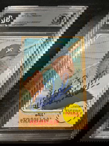 1968 Topps Bill Freehan Auto Beckett