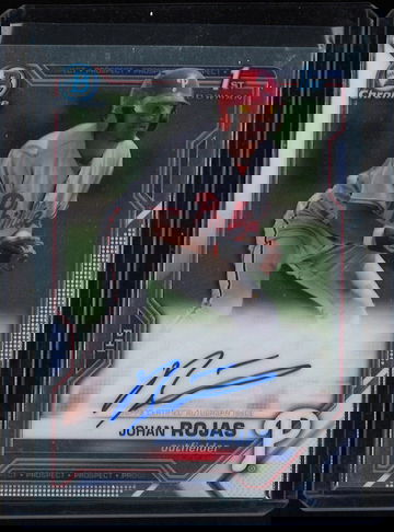 2021 Bowman Chrome Johan Rojas 1st Prospect Auto