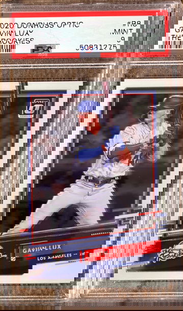 Gavin Lux 2020 Donruss Optic The Rookies RC PSA9 Mint 