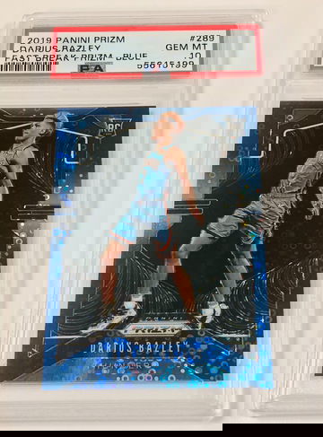 2019 Prizm Darius Bazley Fast Break Blue Prizm Rookie PSA10 (HK)