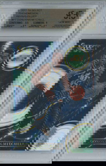 2017 Select DONOVAN MITCHELL Phenomenon Silver BGS 9.5 (POP 29) Rookie Case Hit!