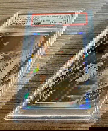 2021 Topps Chrome Update Sapphire Nick Madrigal Rookie Auto PSA 10 GEM MT RC