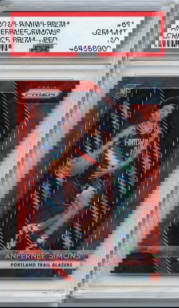 Anfernee Simons Red Choice /88 Prizm PSA 10