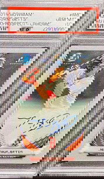 2014 Bowman Chrome Auto Mookie Betts 1st Bowman PSA 10