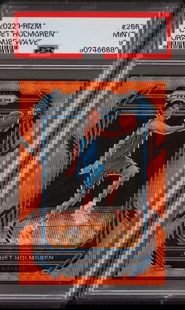 2022 Panini Prizm Chet Holmgren Orange Wave PSA 9