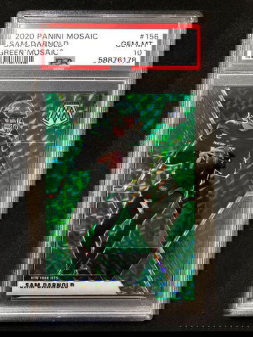 2020 Panini Mosaic - Sam Darnold - Green Mosaic Prizm PSA 10 Gem Mint