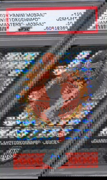 2019 Mosaic Jam Masters SILVER MOSAIC Giannis Antetokounmpo PSA 10