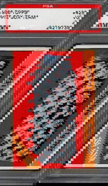 1966 Topps #426 White Sox Team PSA VG 3