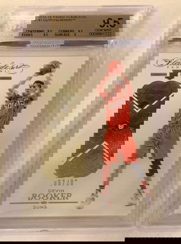 2015 FLAWLESS DEVIN BOOKER DIAMOND ROOKIE BGS 9.5 GEM MINT
