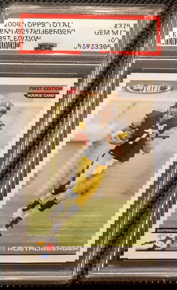 2004 Topps Total Ben Roethlisberger First Edition PSA 10 